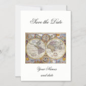 World Traveler  Map Thunder_Cove Magnetische Uitnodiging (Voorkant)