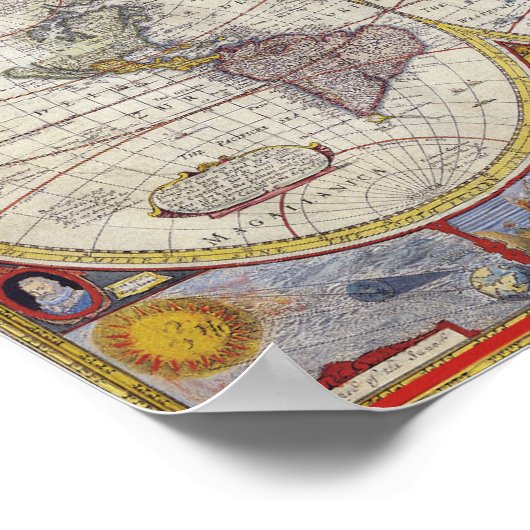 World Traveler  Map Thunder_Cove Poster (Hoek)