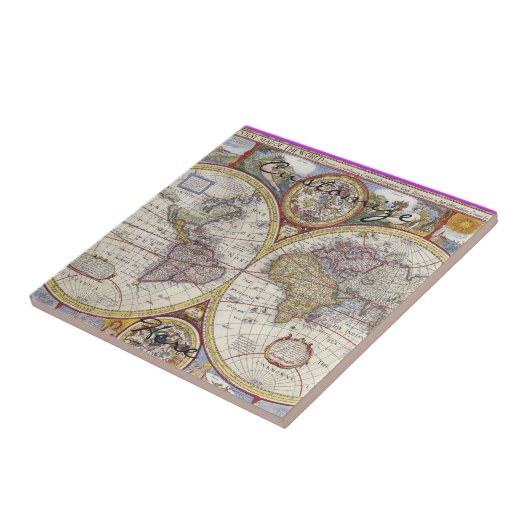 World Traveler  Map Thunder_Cove Tegeltje (Zijkant)