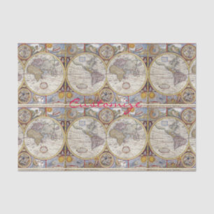 World Traveler  Map Thunder_Cove Tissuepapier