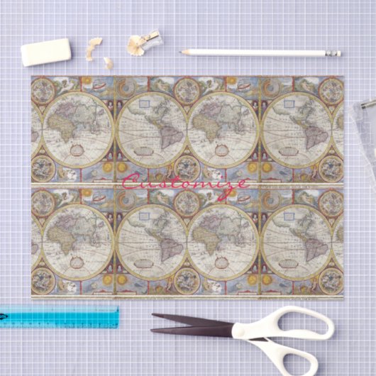 World Traveler  Map Thunder_Cove Tissuepapier (Craft)