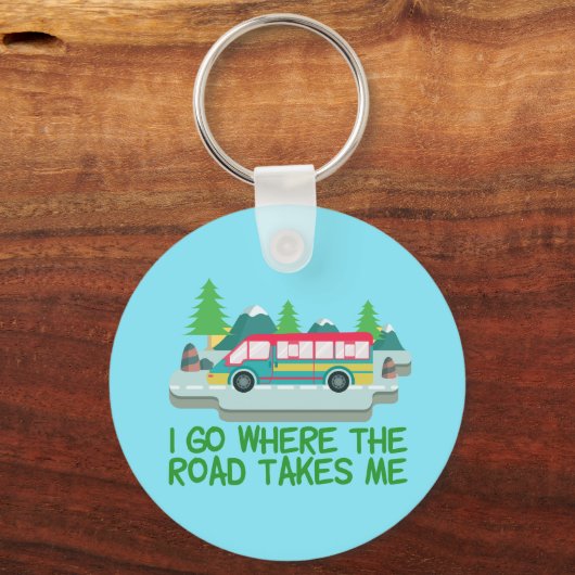 World Traveler RV Nomad Sleutelhanger (Voorkant)