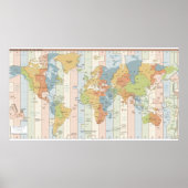 World Traveler Time Zone of Europe and Africa Poster (Voorkant)