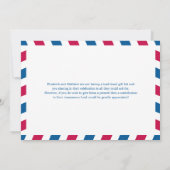 World Traveller Airmail | Vrijgezellenfeest Kaart (Achterkant)