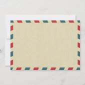 World Traveller Airmail | Vrijgezellenfeest Kaart (Achterkant)