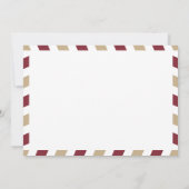 World Traveller Airmail | Vrijgezellenfeest Kaart (Achterkant)