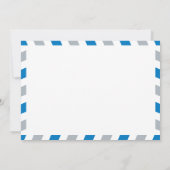 World Traveller Airmail | Vrijgezellenfeest Kaart (Achterkant)