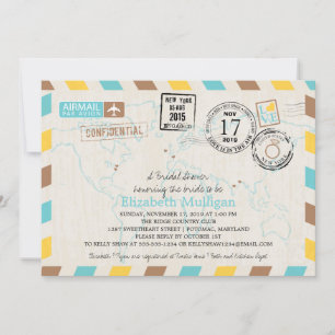 World Traveller Airmail   Vrijgezellenfeest Kaart