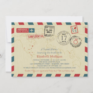 World Traveller Airmail   Vrijgezellenfeest Kaart