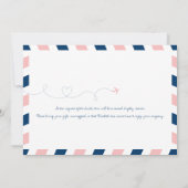 World Traveller Airmail | Vrijgezellenfeest Kaart (Achterkant)