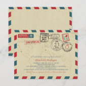 World Traveller Airmail | Vrijgezellenfeest van Ca Kaart (Voorkant / Achterkant)