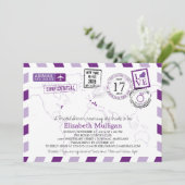 World Traveller Airmail | Vrijgezellenfeest van Ma Kaart (Staand voorkant)