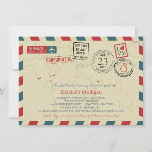 World Traveller Airmail   Vrijgezellenfeest van Ne Kaart
