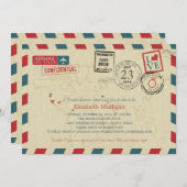 World Traveller Airmail | VRIJGEZELLENFEEST VAN TE Kaart (Voorkant / Achterkant)