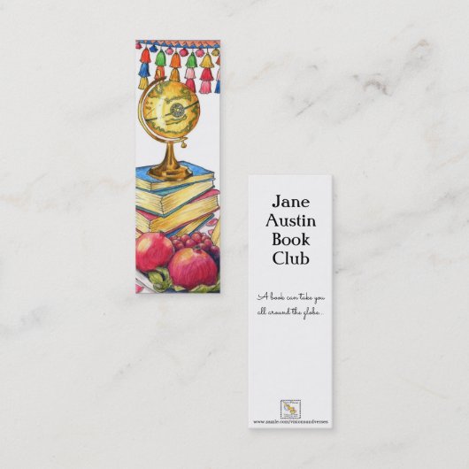 World Traveller Bladwijzer Mini Visitekaartje (Voorkant / Achterkant)