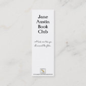 World Traveller Bladwijzer Mini Visitekaartje (Achterkant)