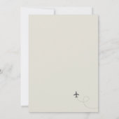 World Traveller Bruids Douche Uitnodiging (Achterkant)