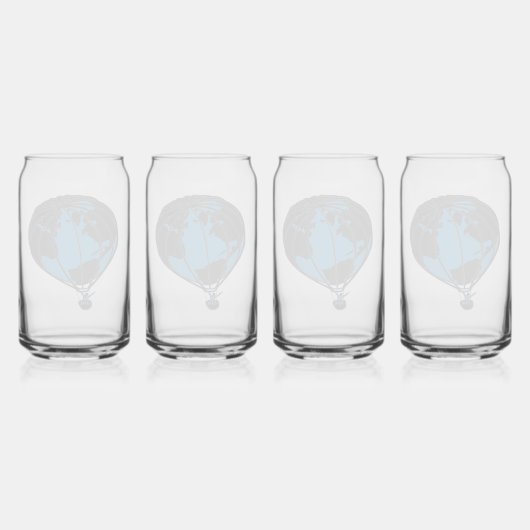 World Traveller Drink ware Set Blikvorm Glas (Achterkant)