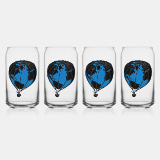 World Traveller Drink ware Set Blikvorm Glas