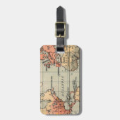 World Traveller Map Bagagelabel (Voorkant verticaal)