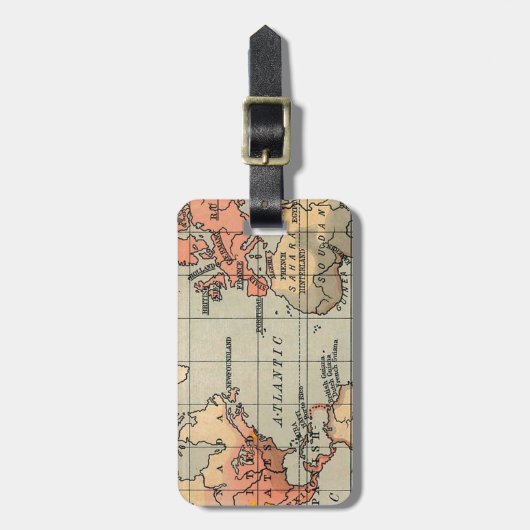 World Traveller Map Bagagelabel (Voorkant verticaal)