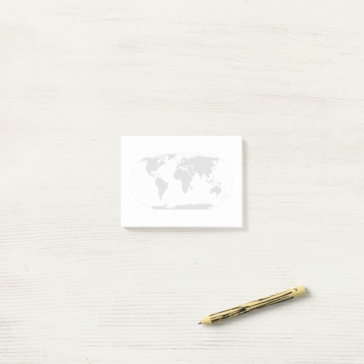World Traveller Map Post-it® Notes (Op bureau)