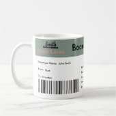 World Traveller Zwangerschapsaankondiging Ticket Koffiemok (Links)