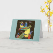 World Travellers wenskaart Kaart (Gele Bloem)