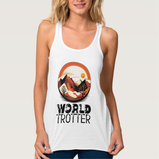 World Trotter - Aventura en el Horizonte Tanktop (Voorkant)