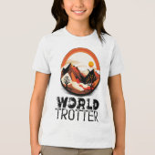 World Trotter - Aventura en el Horizonte Tri-Blend Shirt (Voorkant)