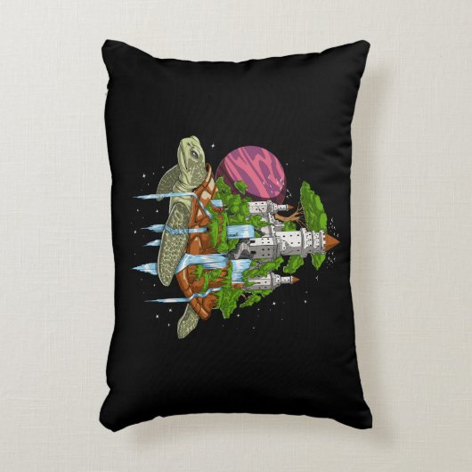 World Turtle Cosmic Tortoise Accent Kussen (Voorkant(Verticaal))
