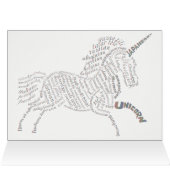 World Unicorn Kaart - Heldere regenboog (Binnen Horizontaal (Boven))