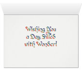 World Unicorn Kaart - Heldere regenboog (Binnen Horizontaal (Onder))