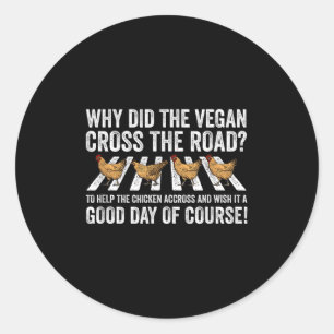 World Vegan Day Chicken Vegetable Plant Based I Ea Ronde Sticker