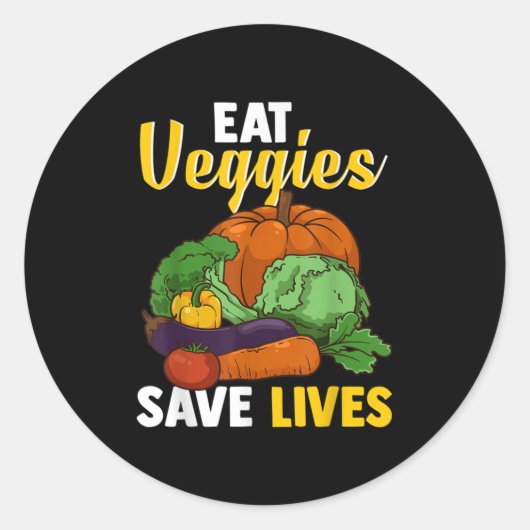 world vegan day-happy world vegan day-the future i ronde sticker (Voorkant)