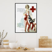 WORLD WAR 1 RED CROSS POSTER 1918 (Keuken)