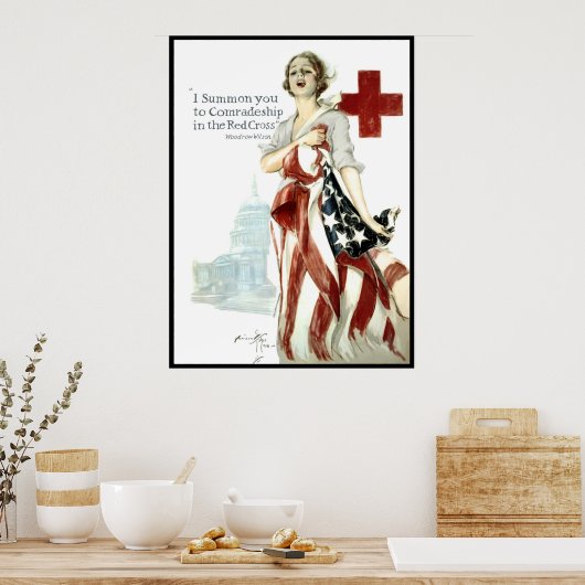 WORLD WAR 1 RED CROSS POSTER 1918 (Keuken)