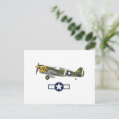 World War 2 American Airlines Briefkaart (Staand voorkant)