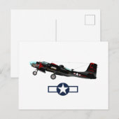 World War 2 American Airlines Uitnodiging Briefkaart (Voorkant / Achterkant)