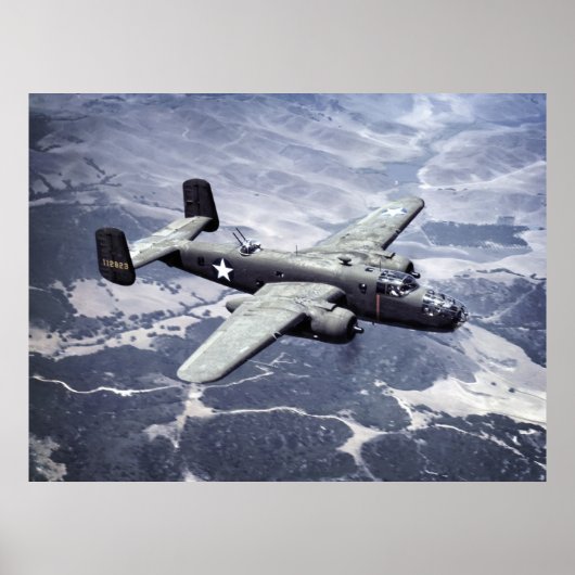 WORLD WAR 2 ERA B-25 BOMBER - 1942 POSTER (Voorkant)