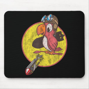 World War 2 Fighter Pilot Patch voor veteranen uit Muismat