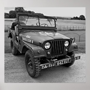 WORLD WAR 2 JEEP POSTER