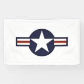 World War 2 USAF Vliegtuig Insignia Spandoek (Horizontaal)