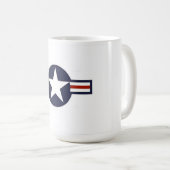 World War 2 USAF-vliegtuiginsignebanner Koffiemok (Voorkant rechts)