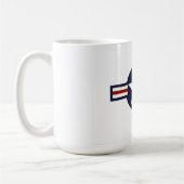World War 2 USAF-vliegtuiginsignebanner Koffiemok (Links)