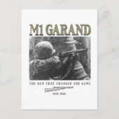 World War 2 Weapon M1 Garand Rifle Briefkaart (Voorkant)
