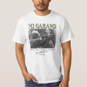 World War 2 Weapon M1 Garand Rifle T-shirt (Voorkant)