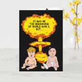 World War 3 Verjaardag Kaart - (Gele Bloem)