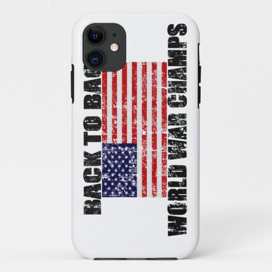 World War Champs Distress US Flag iPhone 5 Hoesje (Achterkant)