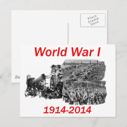 World War I Briefkaart (Voorkant / Achterkant)